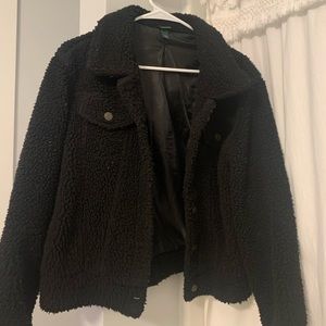 Black teddy jacket